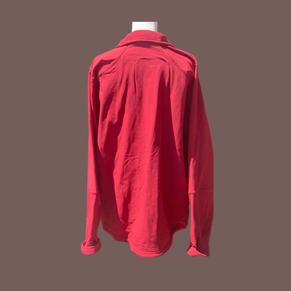L.L. Bean Full Zip Sweater | Red Softshell | Size L Tall | Vintage - Picture 2 of 5